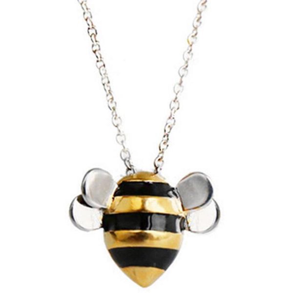 bee pendant necklace for women fashion creative cute small honeybee collares jewelry gift egirl lover wholesale necklaces, Silver
bee pendant necklace for women fashion creative cute small honeybee collares jewelry gift egirl lover wholesale necklaces, Silver