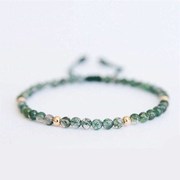 small natural agate stone bead bracelets hand woven fine bracelet green color meditation healing balance jewelry gift, Black
small natural agate stone bead bracelets hand woven fine bracelet green color meditation healing balance jewelry gift, Black
