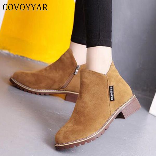 boots covoyyar 2021 women flock low heel ankle high autumn casual shoes woman oxfords flat short booties wbs457, Black
boots covoyyar 2021 women flock low heel ankle high autumn casual shoes woman oxfords flat short booties wbs457, Black