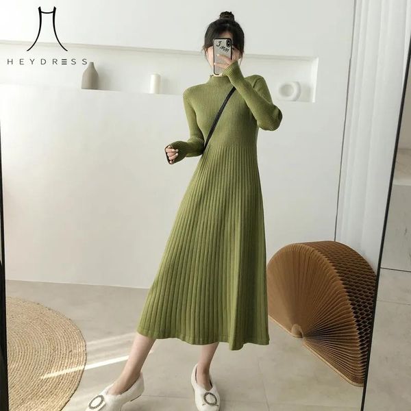 casual dresses heydress women knitted mid-calf vestidos autumn elegant warm half turtleneck ladies a-line sweater dress full sleeve slim wai, Black;gray
casual dresses heydress women knitted mid-calf vestidos autumn elegant warm half turtleneck ladies a-line sweater dress full sleeve slim wai, Black;gray