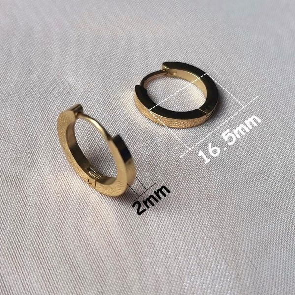 hoop & huggie gold color 2 size women earrings ear loop smooth ring polishing 316 stainless steel jewelry anti allergy, Golden;silver
hoop & huggie gold color 2 size women earrings ear loop smooth ring polishing 316 stainless steel jewelry anti allergy, Golden;silver