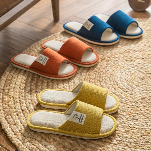 men/women summer home linen slippers couples indoor floor non-slip sandals ladies cotton and flip flops girl's house shoes, Black
men/women summer home linen slippers couples indoor floor non-slip sandals ladies cotton and flip flops girl's house shoes, Black