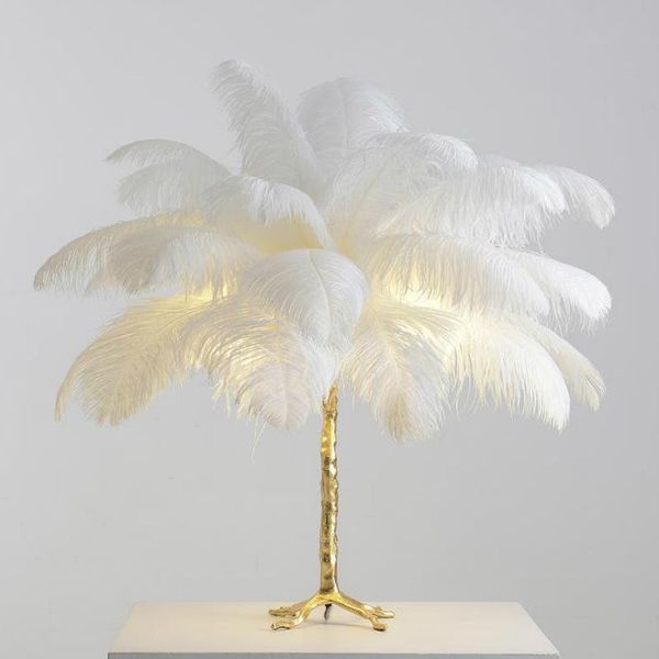 table lamps nordic luxury copper desk for living room bedroom bedside lamp study book light ostrich feathers shade led lighting
table lamps nordic luxury copper desk for living room bedroom bedside lamp study book light ostrich feathers shade led lighting