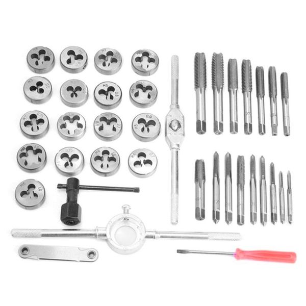 40pcs tap die set hand tapping kit screw circular dies thread wrench combination tools with
40pcs tap die set hand tapping kit screw circular dies thread wrench combination tools with