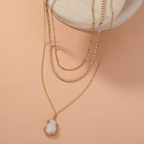 chains euro elegant cool simple multi layers irregular pendant necklace women crystal o chain choker jewelry gift, Silver
chains euro elegant cool simple multi layers irregular pendant necklace women crystal o chain choker jewelry gift, Silver