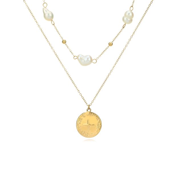 trendy layered pearl necklace for women 316l stainless steel round pendant choker necklace collier femme statement jewelry 2021, Silver
trendy layered pearl necklace for women 316l stainless steel round pendant choker necklace collier femme statement jewelry 2021, Silver