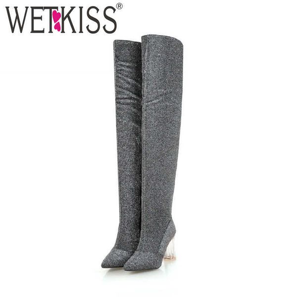 wetkiss transparent flock women boot pointed toe footwear over the knee female boots shoes woman winter plus size 32-43 210630, Black
wetkiss transparent flock women boot pointed toe footwear over the knee female boots shoes woman winter plus size 32-43 210630, Black