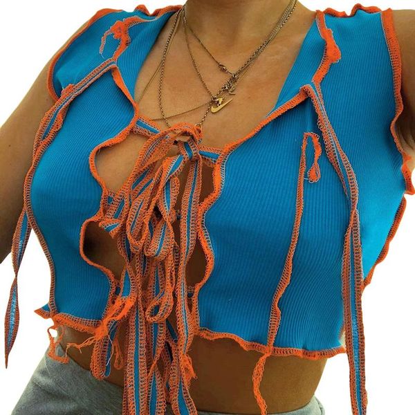 women's tanks & camis bandage lace up hollow out slim tank women summer knitted patchwork sleeveless v neck crop female street, White
women's tanks & camis bandage lace up hollow out slim tank women summer knitted patchwork sleeveless v neck crop female street, White