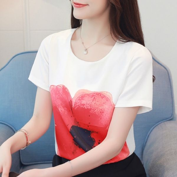 summer short sleeve t shirt women camisetas verano mujer floral print white t-shirt camiseta mujer tshirt women b437 210602
summer short sleeve t shirt women camisetas verano mujer floral print white t-shirt camiseta mujer tshirt women b437 210602