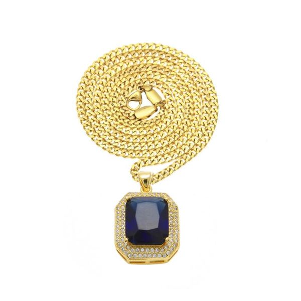 chains hip hop men's iced out gold big black red stone pendant necklace jewelry gift for him with cuban chain, Silver
chains hip hop men's iced out gold big black red stone pendant necklace jewelry gift for him with cuban chain, Silver