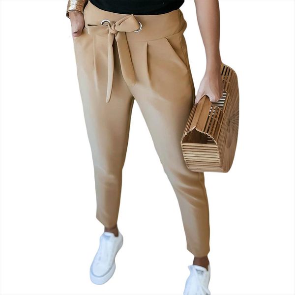 harem high waist trousers patchwork womens capri lace up casual loose slimming wear bow pockets bottoms, Black;white
harem high waist trousers patchwork womens capri lace up casual loose slimming wear bow pockets bottoms, Black;white