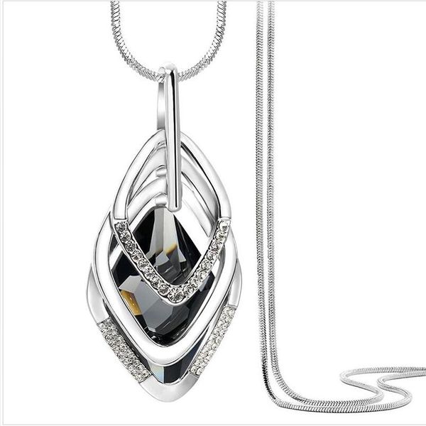 meledy trendy long chain geometric women necklaces & pendants crystal dress sweater charm choker necklace collier femme nl202 chains, Silver
meledy trendy long chain geometric women necklaces & pendants crystal dress sweater charm choker necklace collier femme nl202 chains, Silver