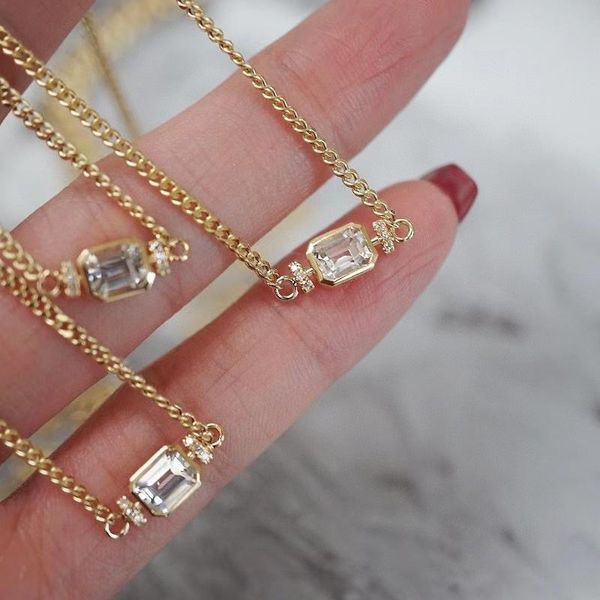 chains 18k gold yellow real jewelry(au750) women cuba white sapphire diamond necklace unusual shape chooke clavic, Silver
chains 18k gold yellow real jewelry(au750) women cuba white sapphire diamond necklace unusual shape chooke clavic, Silver