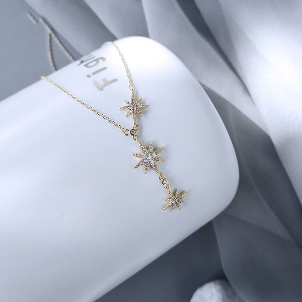 chain women pendants titanium steel south korea fashion eight star necklace ins net red trend clavicle trendy women's simple temperamen, Silver
chain women pendants titanium steel south korea fashion eight star necklace ins net red trend clavicle trendy women's simple temperamen, Silver