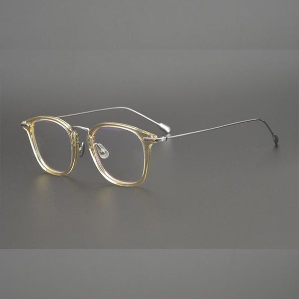 style designers vintage eyeglasses frame titanium square clear for women and men myopia fashion sunglasses frames, Black
style designers vintage eyeglasses frame titanium square clear for women and men myopia fashion sunglasses frames, Black