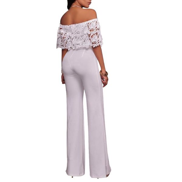 women's jumpsuits & rompers summer women jumpsuit off shoulder backless lace patchwork casual wide leg pants 88, Black;white
women's jumpsuits & rompers summer women jumpsuit off shoulder backless lace patchwork casual wide leg pants 88, Black;white