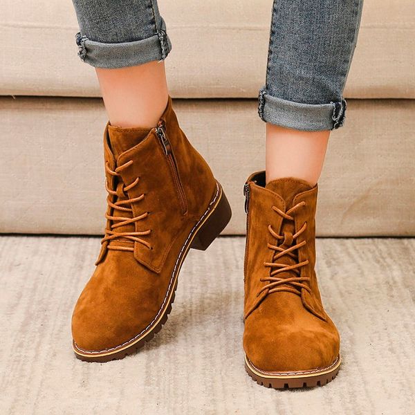 women's shoes 2022 spring genuine leather female short boots suede ms. booties british lace retro trend women naked boots d205, Black
women's shoes 2022 spring genuine leather female short boots suede ms. booties british lace retro trend women naked boots d205, Black