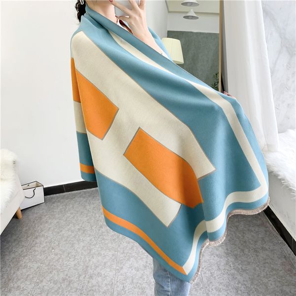 design simple temperament imitation cashmere letter double-sided scarf female skin soft winter student shawl neck protection bib warm, Blue;gray
design simple temperament imitation cashmere letter double-sided scarf female skin soft winter student shawl neck protection bib warm, Blue;gray