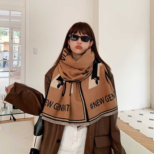 scarf female 2021 autumn winter style double-sided jacquard scarf warm shawl imitation cashmere bib, Blue;gray
scarf female 2021 autumn winter style double-sided jacquard scarf warm shawl imitation cashmere bib, Blue;gray