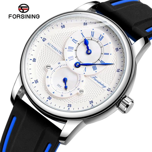 watches forsining luxury men white blue automatic wristwatch transparent mechanical watch silicone band sport clock relogio masculino, Slivery;brown
watches forsining luxury men white blue automatic wristwatch transparent mechanical watch silicone band sport clock relogio masculino, Slivery;brown