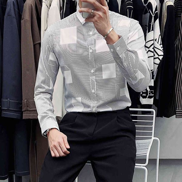 t shirts british long-sleeve of men formal plaid wear simple throughout the fine set casual blouse homme 3 colours 3xl-m 5938, White;black
t shirts british long-sleeve of men formal plaid wear simple throughout the fine set casual blouse homme 3 colours 3xl-m 5938, White;black