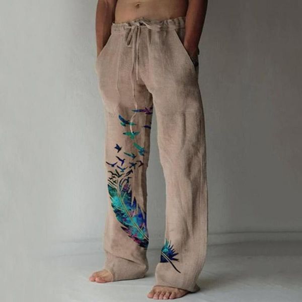 men's pants 2021 spring autumn casual loose mid waist drawstring straight trouser men vintage pattern print long pant streetwear, Black
men's pants 2021 spring autumn casual loose mid waist drawstring straight trouser men vintage pattern print long pant streetwear, Black