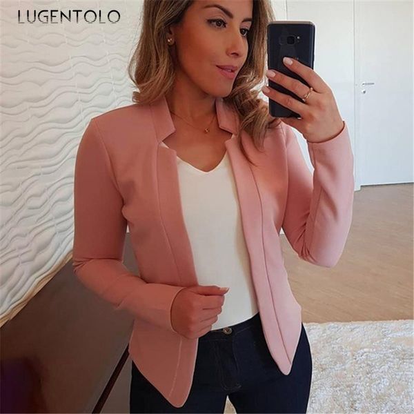 lugentolo autumn women slim blazer simple solid color small suit fashion professional lady casual all-match plus size 5xl women's suits, White;black
lugentolo autumn women slim blazer simple solid color small suit fashion professional lady casual all-match plus size 5xl women's suits, White;black
