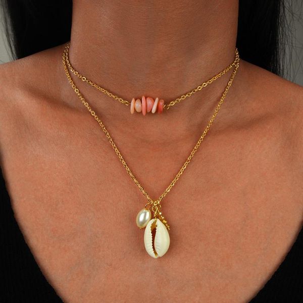 Selling Simple And Versatile Natural Shell Pendant Multi-layer Necklace Bohemian Style Broken Female Necklaces, Silver
Selling Simple And Versatile Natural Shell Pendant Multi-layer Necklace Bohemian Style Broken Female Necklaces, Silver