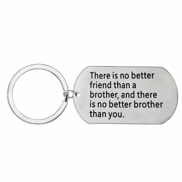 keychains 12 pc/lot there is no better friend than a brother and you keychain stainless steel key ring, Silver
keychains 12 pc/lot there is no better friend than a brother and you keychain stainless steel key ring, Silver