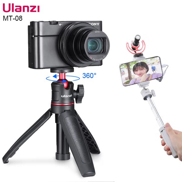 ulanzi mt-08 dslr slr phone vlog tripod cold shoe phone mount holder for microphone led light mini tripod for sony a6400 a6300
ulanzi mt-08 dslr slr phone vlog tripod cold shoe phone mount holder for microphone led light mini tripod for sony a6400 a6300