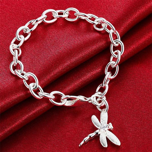 charm bracelets delicate 925 sliver fashion jewelry dragonfly bracelet for women beatutiful wedding trendy gift daily party accessories, Golden;silver
charm bracelets delicate 925 sliver fashion jewelry dragonfly bracelet for women beatutiful wedding trendy gift daily party accessories, Golden;silver