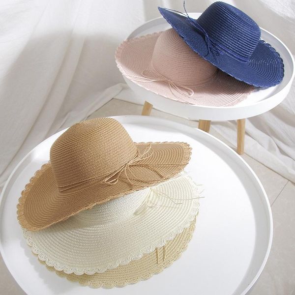 fashion straw sun hat female large wide-brimmed with bow summer vacation beach wide brim hats, Blue;gray
fashion straw sun hat female large wide-brimmed with bow summer vacation beach wide brim hats, Blue;gray