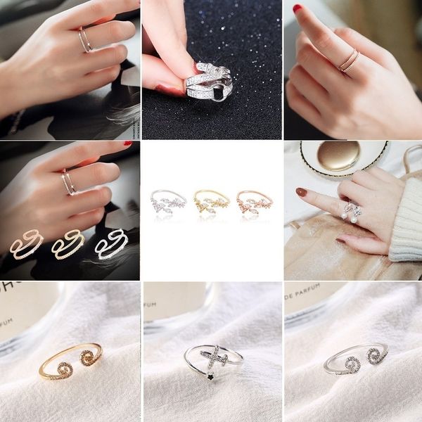 BhV tiktok female ear s925 with the same monkey king inhibition adjustable female micro zircon band rings ring, Silver
BhV tiktok female ear s925 with the same monkey king inhibition adjustable female micro zircon band rings ring, Silver