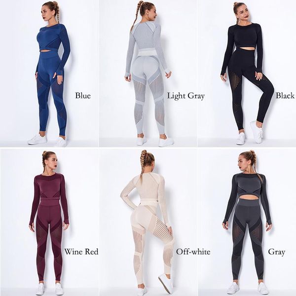 yoga outfit 2pcs seamless set women fitness crop gym clothing long sleeve tights high waist pants workout sportwear running suit
yoga outfit 2pcs seamless set women fitness crop gym clothing long sleeve tights high waist pants workout sportwear running suit
