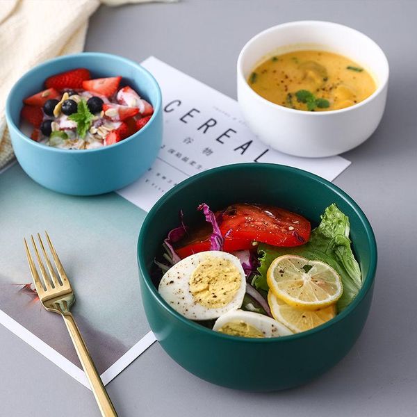 nordic creative ceramic matte soup bowl salad household rice fahai tableware breakfast bowls
nordic creative ceramic matte soup bowl salad household rice fahai tableware breakfast bowls