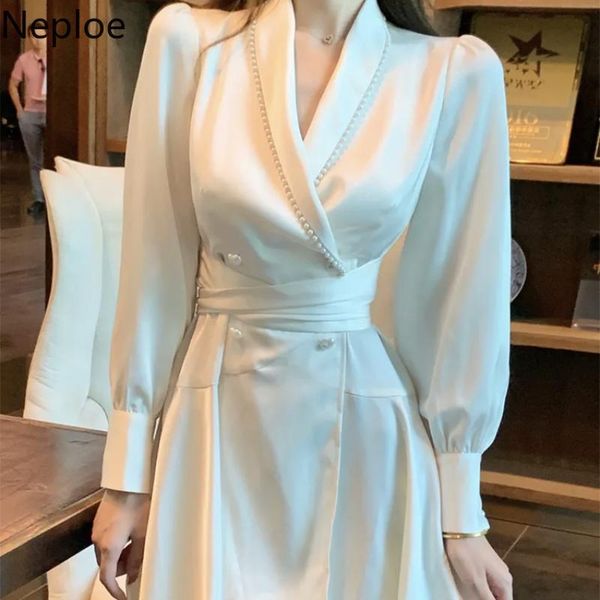 casual dresses neploe mini elegant woman dress 2021 fall robe slim waist temperament vestidos chic beading v-neck puff sleeve korean, Black;gray
casual dresses neploe mini elegant woman dress 2021 fall robe slim waist temperament vestidos chic beading v-neck puff sleeve korean, Black;gray
