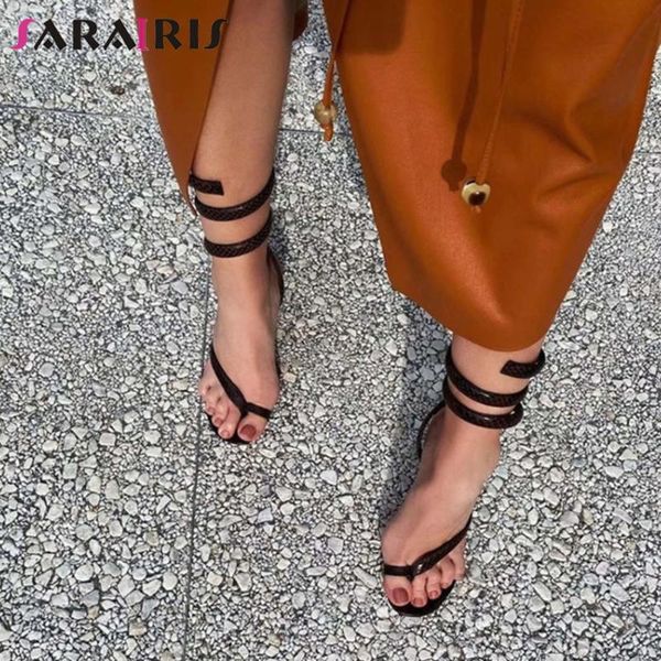 sandals sarairis summer party snake print thin heels women brand open toe flip flop ankle strappy shoes, Black
sandals sarairis summer party snake print thin heels women brand open toe flip flop ankle strappy shoes, Black