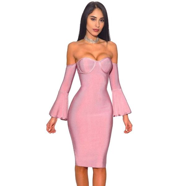 casual dresses arrival off shoulder women bandage dress slash neck pink celebrity party club cocktail bodycon vestido hl, Black;gray
casual dresses arrival off shoulder women bandage dress slash neck pink celebrity party club cocktail bodycon vestido hl, Black;gray