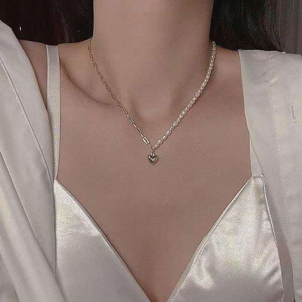 chokers elegant pearl necklace sweet fashion titanium steel pendant all-match choker girl valentine's day gift romantic jewelry cnk020, Golden;silver
chokers elegant pearl necklace sweet fashion titanium steel pendant all-match choker girl valentine's day gift romantic jewelry cnk020, Golden;silver