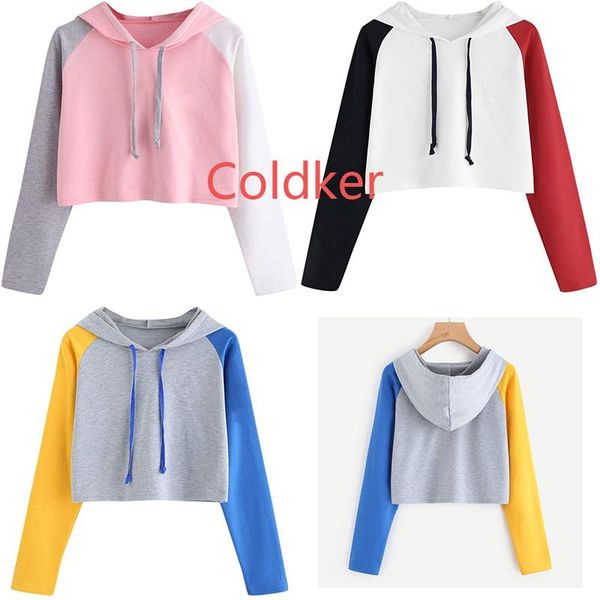 women's hoodies & sweatshirts 2021 womens patchwork long sleeve cropped hoodie casual pullover teens fashion cute hooded sweatshirt s-, Black
women's hoodies & sweatshirts 2021 womens patchwork long sleeve cropped hoodie casual pullover teens fashion cute hooded sweatshirt s-, Black