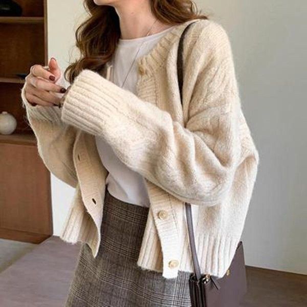 women's knits & tees 2021 women spring casual sweater overcoats female loose twsied cardigan coats ladies soft oversized knitted jacket, White
women's knits & tees 2021 women spring casual sweater overcoats female loose twsied cardigan coats ladies soft oversized knitted jacket, White