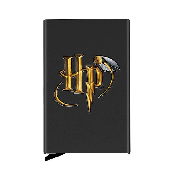 card holders personalized metal holder classic hp design snitch ball printing travel id case box, Brown;gray
card holders personalized metal holder classic hp design snitch ball printing travel id case box, Brown;gray