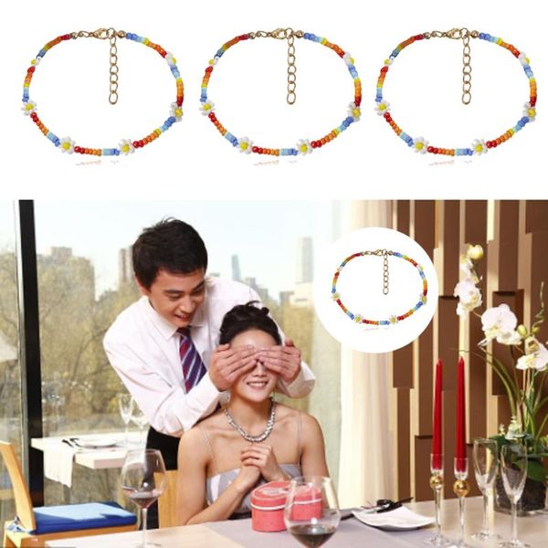 beaded, strands colorful small beads chain collar necklace for women daisy flower charm choker women's summer short neck chains jewelry, Black
beaded, strands colorful small beads chain collar necklace for women daisy flower charm choker women's summer short neck chains jewelry, Black