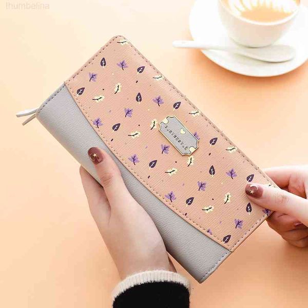 wallet 2021 women's long money car sewing fashion student broken flowers contrast color splicing three fold zero card bag, Red;black
wallet 2021 women's long money car sewing fashion student broken flowers contrast color splicing three fold zero card bag, Red;black