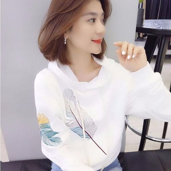 women's hoodies & sweatshirts 2021 fashion casual female autumn long sleeve short embroidery loose hooded pullover e180, Black
women's hoodies & sweatshirts 2021 fashion casual female autumn long sleeve short embroidery loose hooded pullover e180, Black