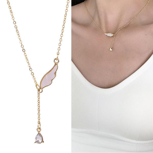 chokers 2021 korean fashion crystal tassel angel wing choker necklace for women girls cute elegant trnedy collar collier pendants, Golden;silver
chokers 2021 korean fashion crystal tassel angel wing choker necklace for women girls cute elegant trnedy collar collier pendants, Golden;silver