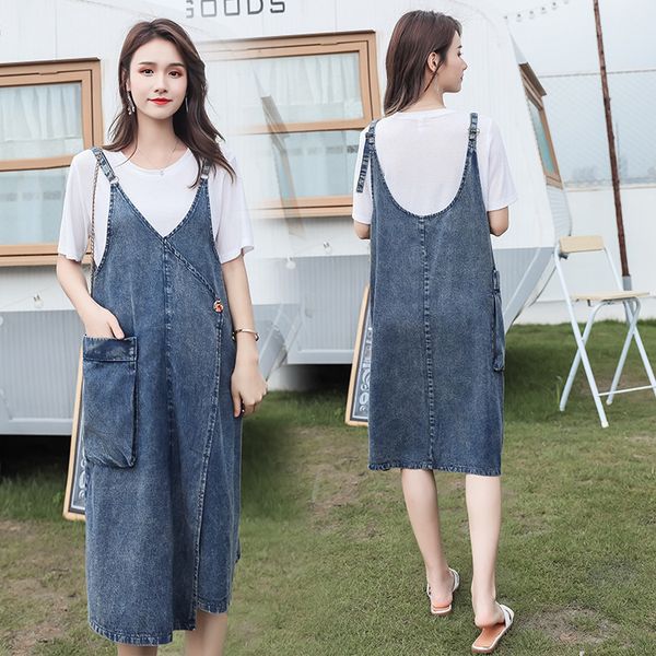 maternity dress summer loose pregnant strap demin for casual maternity women overalls suspender es pregnancy clothes plus size, White
maternity dress summer loose pregnant strap demin for casual maternity women overalls suspender es pregnancy clothes plus size, White