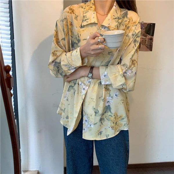 women's blouses & shirts plus size clothing for women print floral chiffon blouse vintage long sleeve loose fashion turn-down collar la, White
women's blouses & shirts plus size clothing for women print floral chiffon blouse vintage long sleeve loose fashion turn-down collar la, White