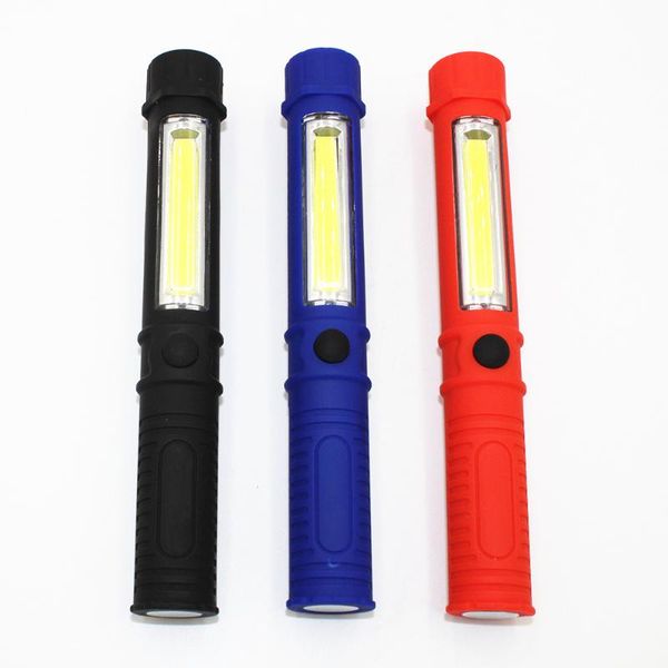 red/blue/black mini pen multifunction cob led torch light handle work lamp with magnetic and clip for camping outdoor flashlights torches
red/blue/black mini pen multifunction cob led torch light handle work lamp with magnetic and clip for camping outdoor flashlights torches