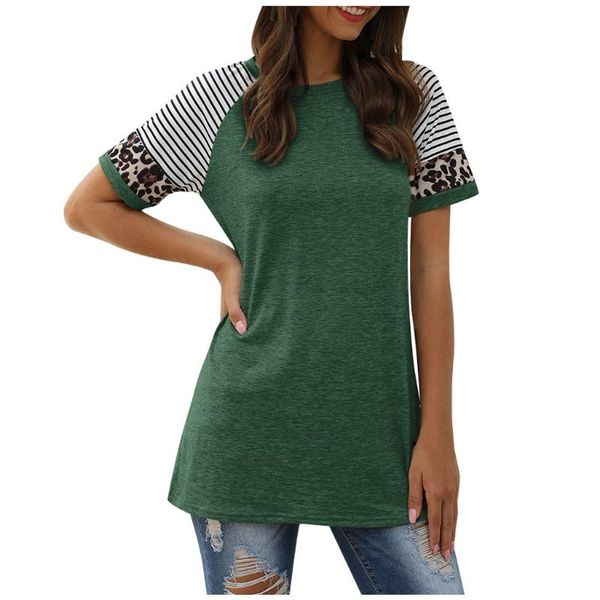women's blouses & shirts 2021 spring leopard stripe casual crew neck soft travel long sleeve splice daily women comfortable loose offi, White
women's blouses & shirts 2021 spring leopard stripe casual crew neck soft travel long sleeve splice daily women comfortable loose offi, White